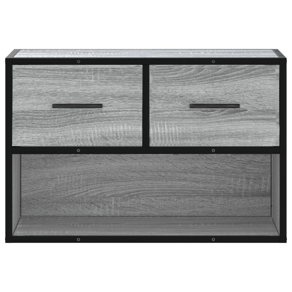 Szürke sonoma színű szerelt fa TV-szekrény 60 x 31 x 39,5 cm 4