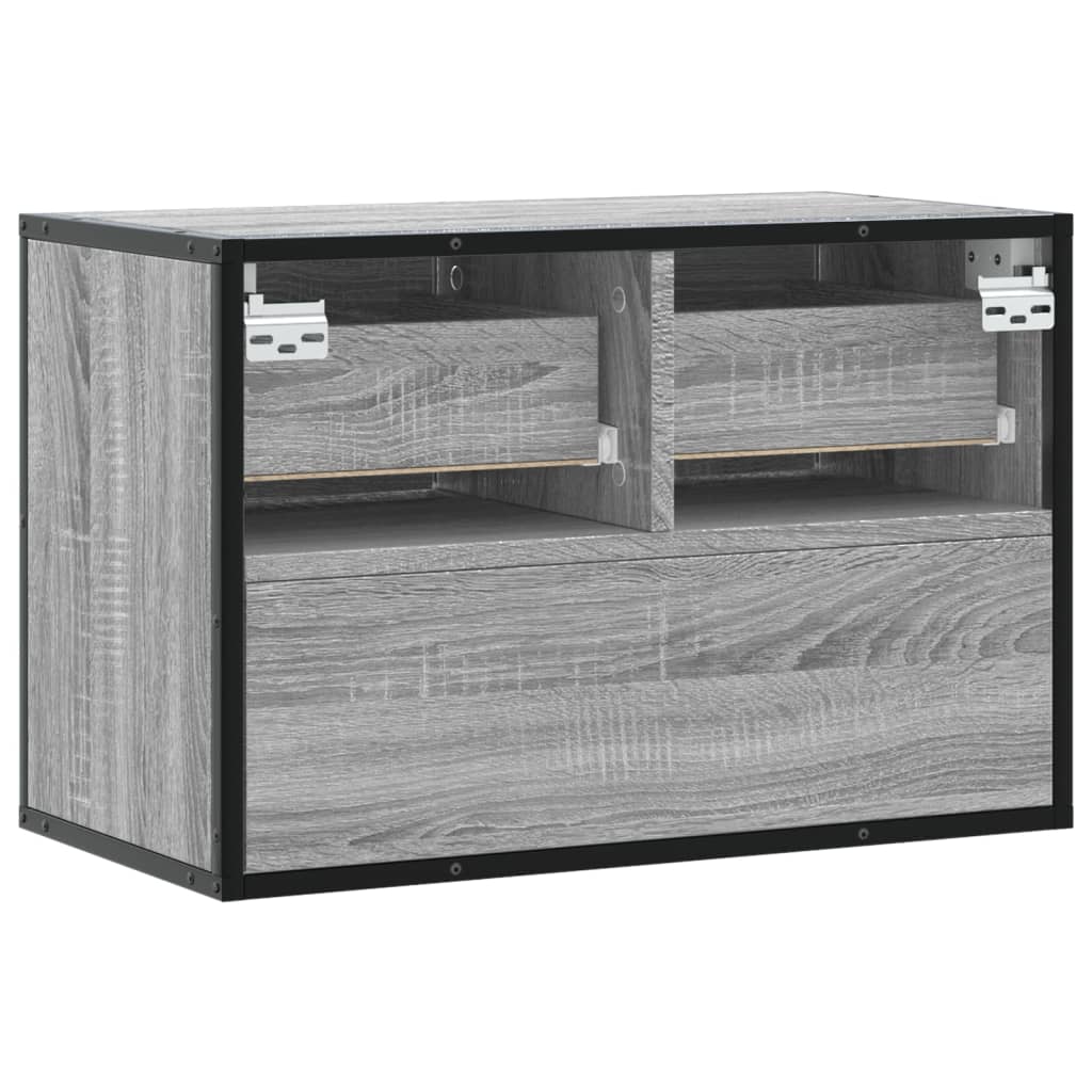 Szürke sonoma színű szerelt fa TV-szekrény 60 x 31 x 39,5 cm 6