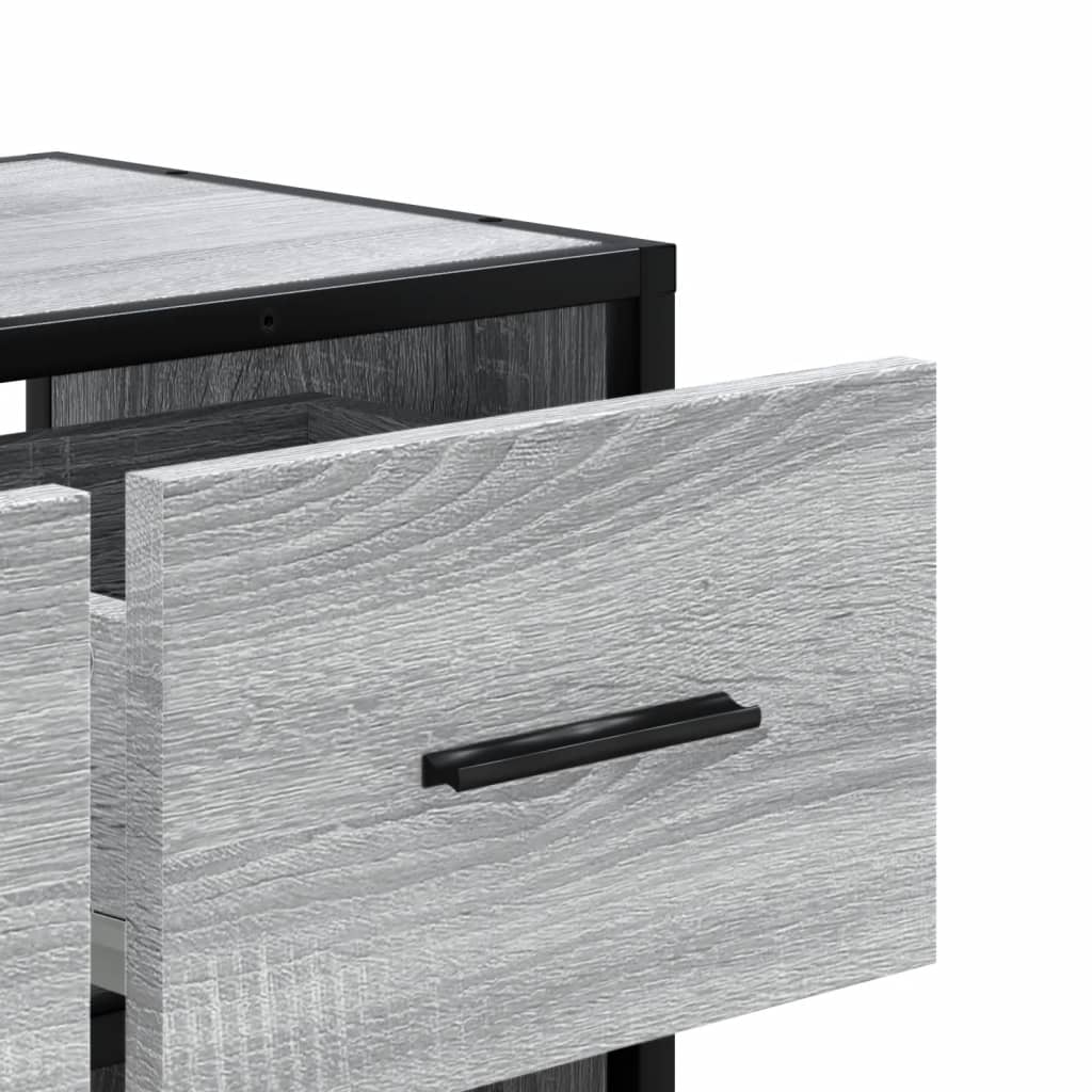 Szürke sonoma színű szerelt fa TV-szekrény 60 x 31 x 39,5 cm 8