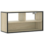 Sonoma tölgy színű szerelt fa és fém TV-szekrény 80x31x39,5 cm 2