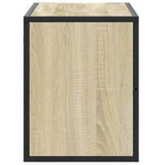Sonoma tölgy színű szerelt fa és fém TV-szekrény 80x31x39,5 cm 5