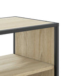 Sonoma tölgy színű szerelt fa és fém TV-szekrény 80x31x39,5 cm 7
