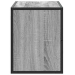 Szürke sonoma színű szerelt fa és fém TV-szekrény 80x31x39,5 cm 5