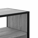 Szürke sonoma színű szerelt fa és fém TV-szekrény 80x31x39,5 cm 7