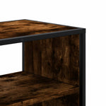 Füstös tölgy színű szerelt fa és fém TV-szekrény 100x31x39,5 cm 8