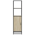 Highboard sonoma tölgy 35,5x35x139 cm gépelt fa és fém 4