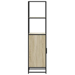 Highboard sonoma tölgy 35,5x35x139 cm gépelt fa és fém 6