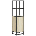 Highboard sonoma tölgy 35,5x35x139 cm gépelt fa és fém 7