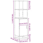 Highboard sonoma tölgy 35,5x35x139 cm gépelt fa és fém 11