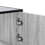 Highboard szürke sonoma 68x35x106,5 cm gépelt fa és fém 8