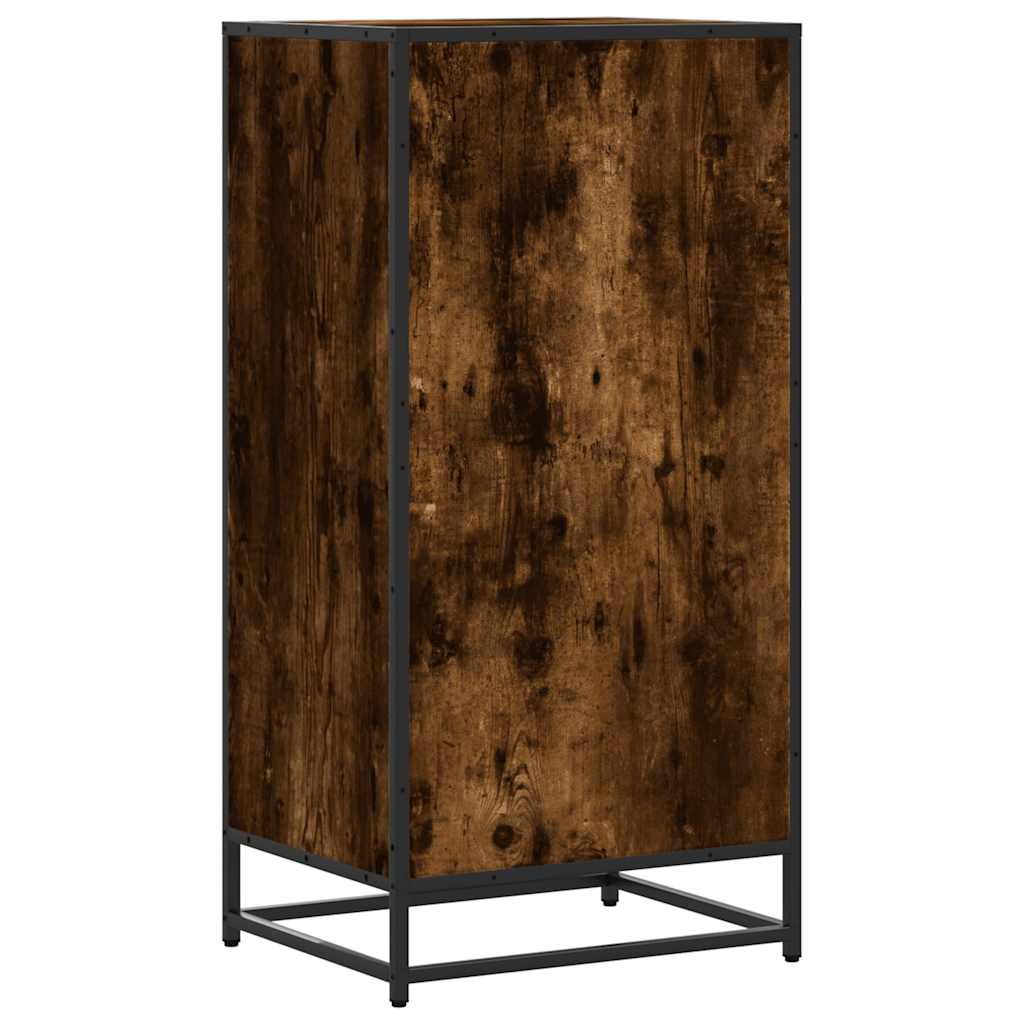 Füstös tölgy színű szerelt fa cipőtartó 48x38x97,5 cm 6