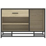 Cipőpad Sonoma tölgy 80x40x53,5 cm Gépelt fa és fém 4