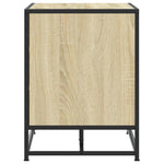 Cipőpad Sonoma tölgy 80x40x53,5 cm Gépelt fa és fém 5