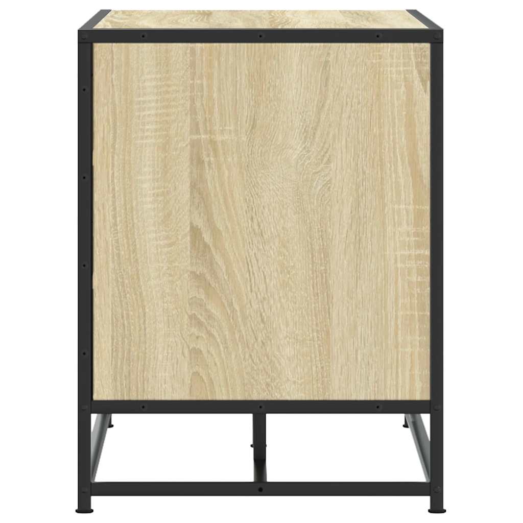 Cipőpad Sonoma tölgy 80x40x53,5 cm Gépelt fa és fém 5