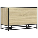 Cipőpad Sonoma tölgy 80x40x53,5 cm Gépelt fa és fém 6