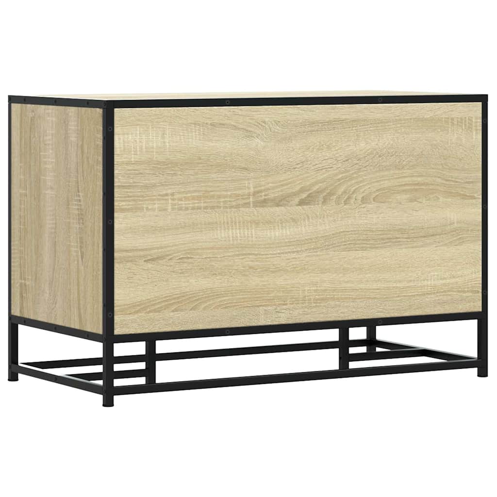 Cipőpad Sonoma tölgy 80x40x53,5 cm Gépelt fa és fém 6