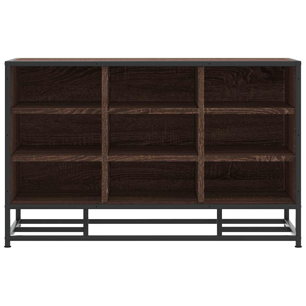 Cipőpad barna tölgy 84x40x53,5 cm Gépi fa és fém 4