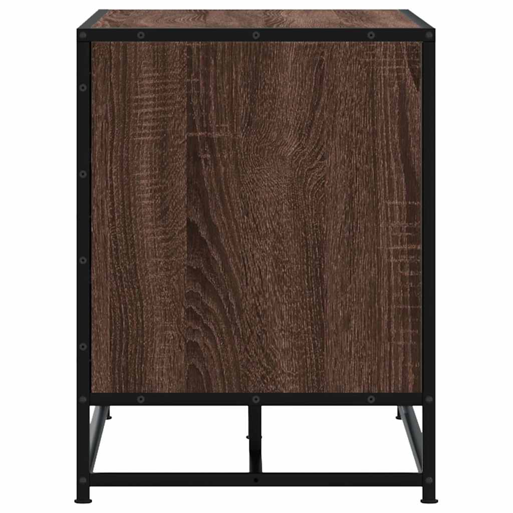Cipőpad barna tölgy 84x40x53,5 cm Gépi fa és fém 5