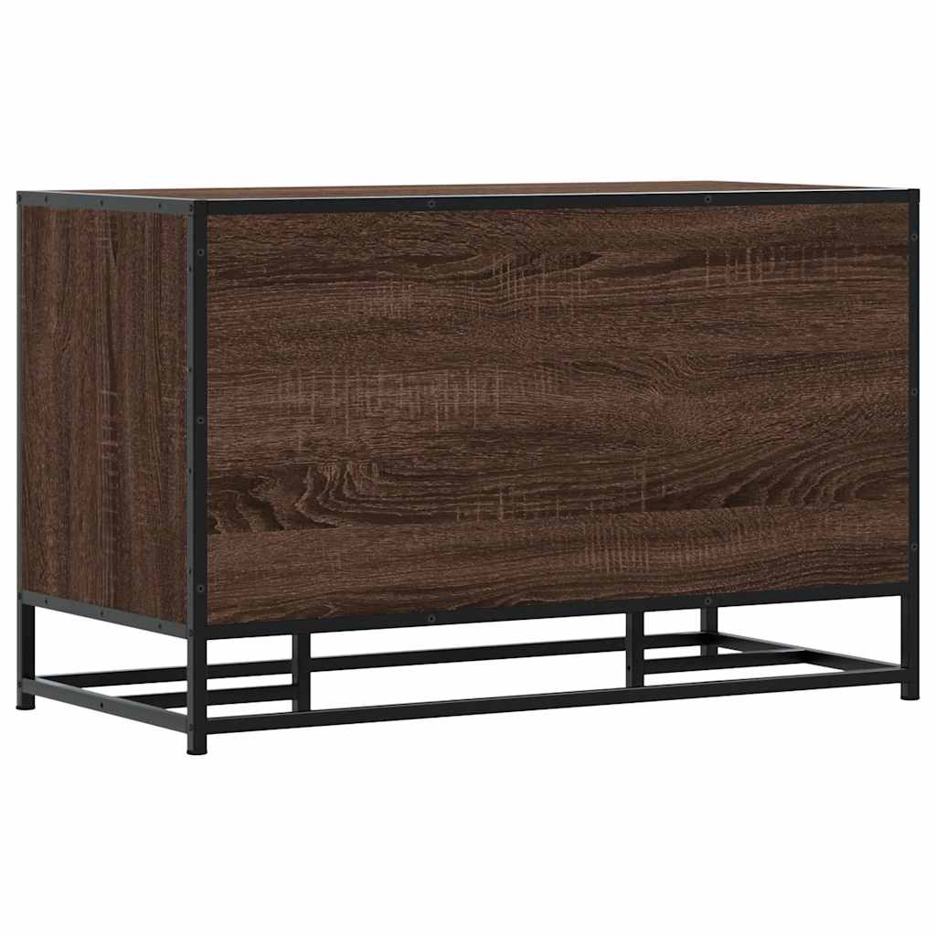 Cipőpad barna tölgy 84x40x53,5 cm Gépi fa és fém 6