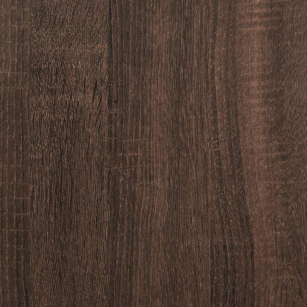 Cipőpad barna tölgy 84x40x53,5 cm Gépi fa és fém 8