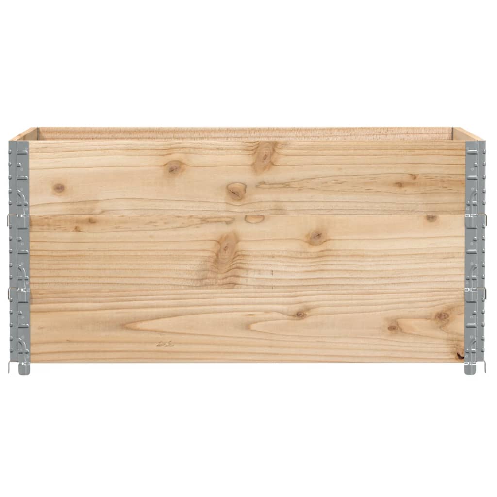 3 db tömör fenyőfa raklapmagasító 120 x 80 cm 3