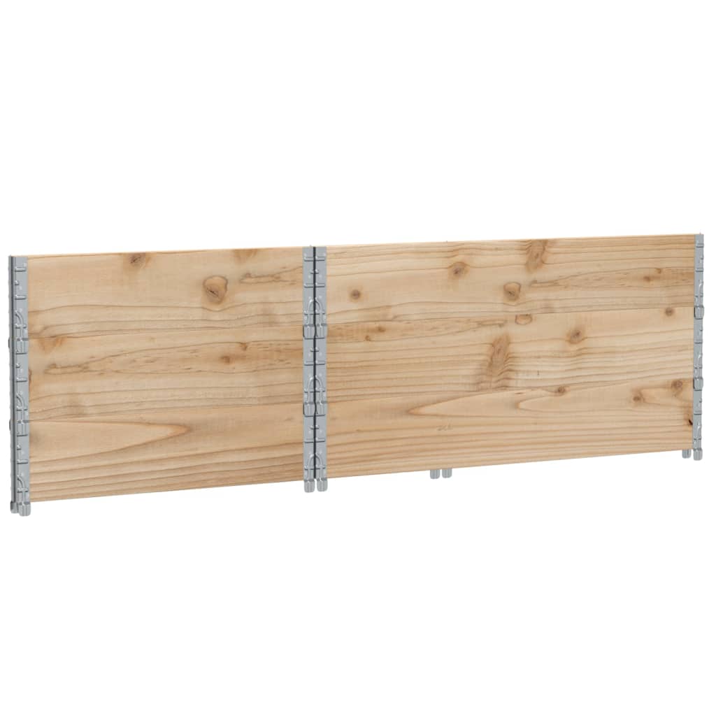 3 db tömör fenyőfa raklapmagasító 120 x 80 cm 6