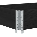 3 db fekete tömör fenyőfa raklapmagasító 150 x 50 cm 5