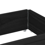 3 db fekete tömör fenyőfa raklapmagasító 150 x 50 cm 6