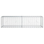 Horganyzott vas gabion kosár fedéllel 200 x 50 x 50 cm 3