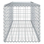 Horganyzott vas gabion kosár fedéllel 200 x 50 x 50 cm 4