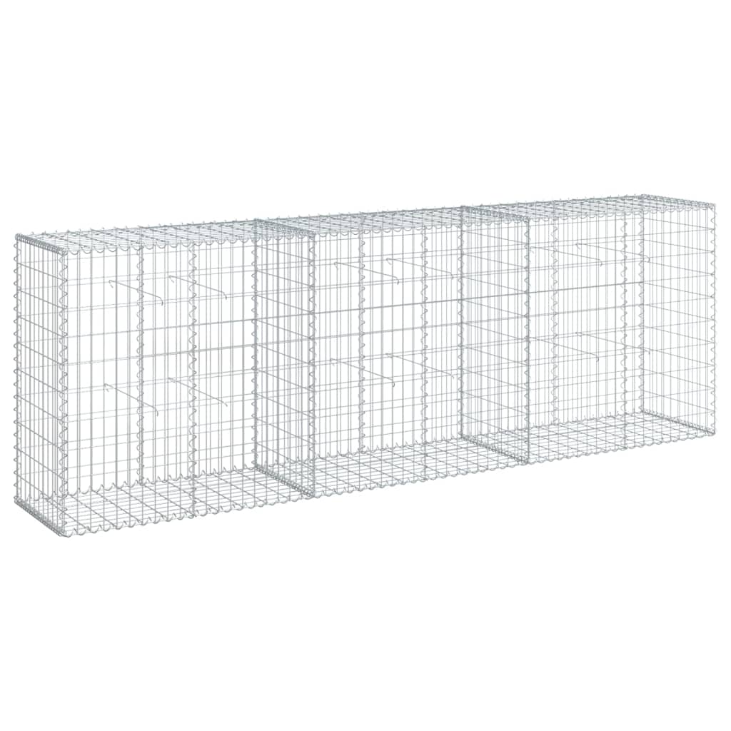 Horganyzott vas gabion kosár fedéllel 300 x 50 x 100 cm 2