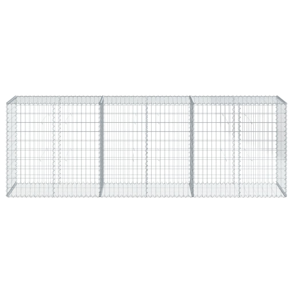 Horganyzott vas gabion kosár fedéllel 300 x 50 x 100 cm 3