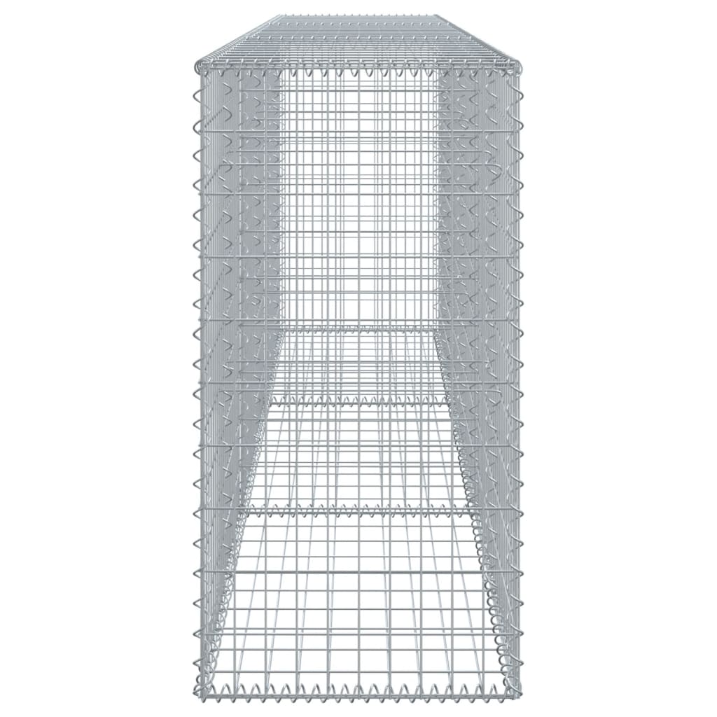 Horganyzott vas gabion kosár fedéllel 300 x 50 x 100 cm 4
