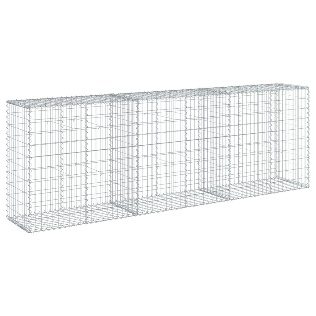 Horganyzott vas gabion kosár fedéllel 300 x 50 x 100 cm 5