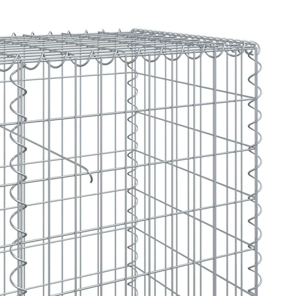 Horganyzott vas gabion kosár fedéllel 300 x 50 x 100 cm 6