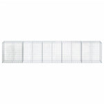 Horganyzott vas gabion kosár fedéllel 500 x 50 x 100 cm 3