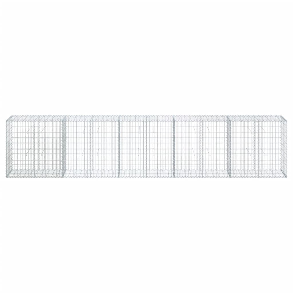 Horganyzott vas gabion kosár fedéllel 500 x 50 x 100 cm 3