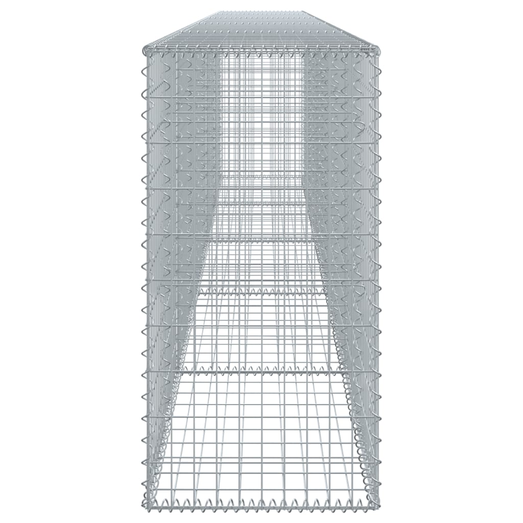 Horganyzott vas gabion kosár fedéllel 500 x 50 x 100 cm 4