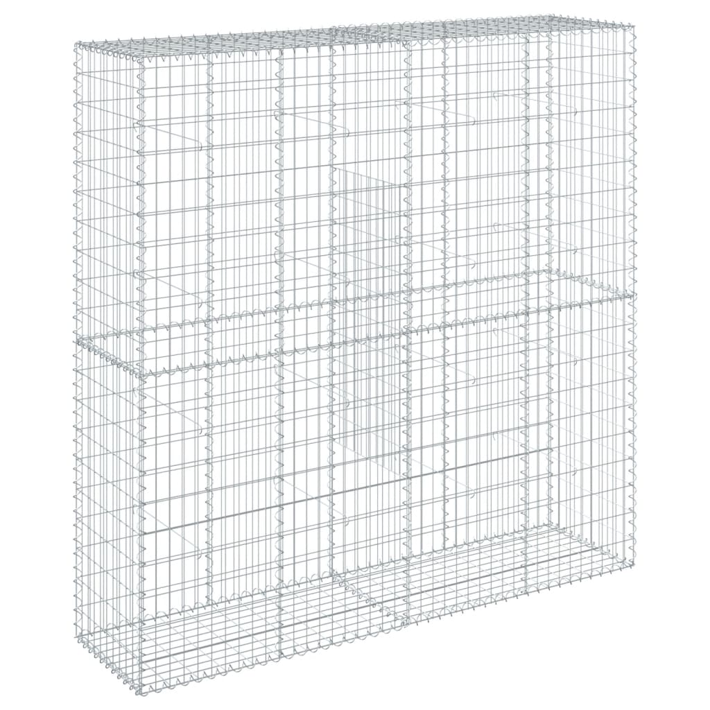 Horganyzott vas gabion kosár fedéllel 200 x 50 x 200 cm 5