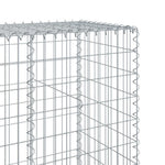 Horganyzott vas gabion kosár fedéllel 200 x 50 x 200 cm 6