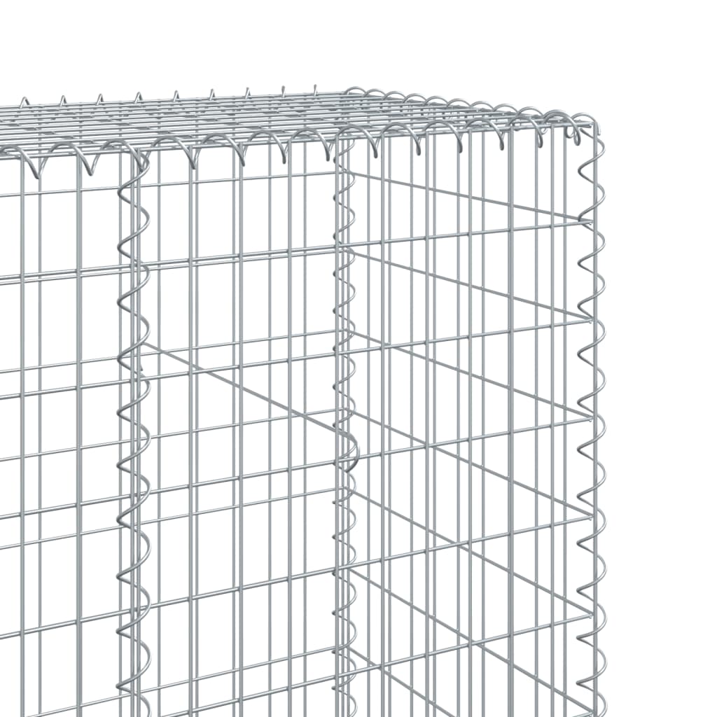 Horganyzott vas gabion kosár fedéllel 800 x 50 x 200 cm 6