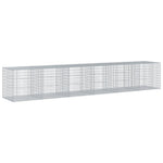 Horganyzott vas gabion kosár fedéllel 600 x 100 x 100 cm 2