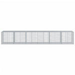 Horganyzott vas gabion kosár fedéllel 600 x 100 x 100 cm 3