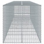 Horganyzott vas gabion kosár fedéllel 600 x 100 x 100 cm 4