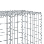 Horganyzott vas gabion kosár fedéllel 600 x 100 x 100 cm 6