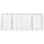 Horganyzott vas gabion kosár fedéllel 400 x 100 x 150 cm 3