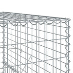 Horganyzott vas gabion kosár fedéllel 400 x 100 x 150 cm 6
