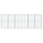 Horganyzott vas gabion kosár fedéllel 600 x 100 x 200 cm 3