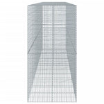 Horganyzott vas gabion kosár fedéllel 600 x 100 x 200 cm 4