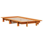 Viaszbarna tömör fenyőfa ágy matrac nélkül 75 x 190 cm 3